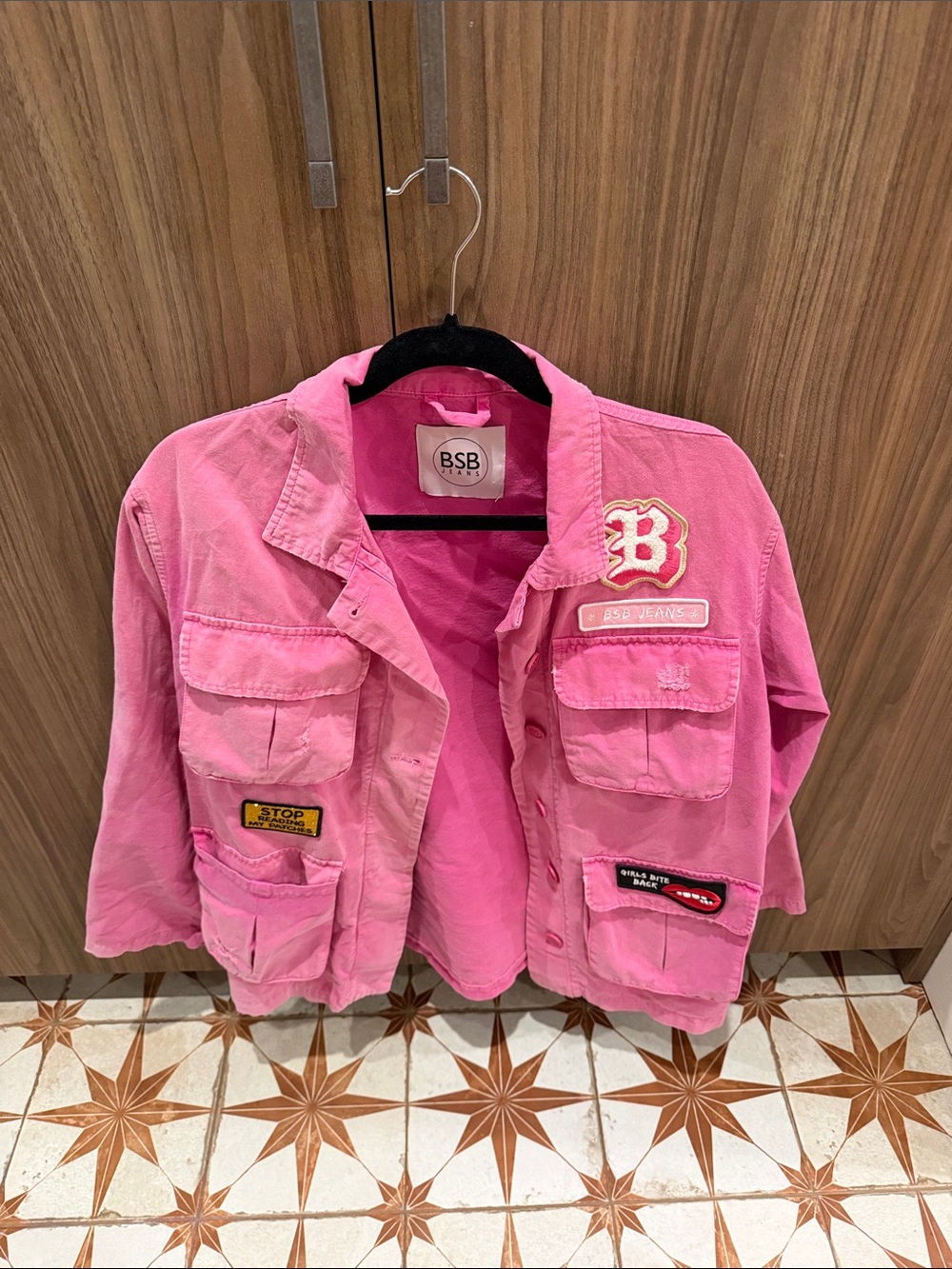 BSB Jeans Pink Utility Jacket